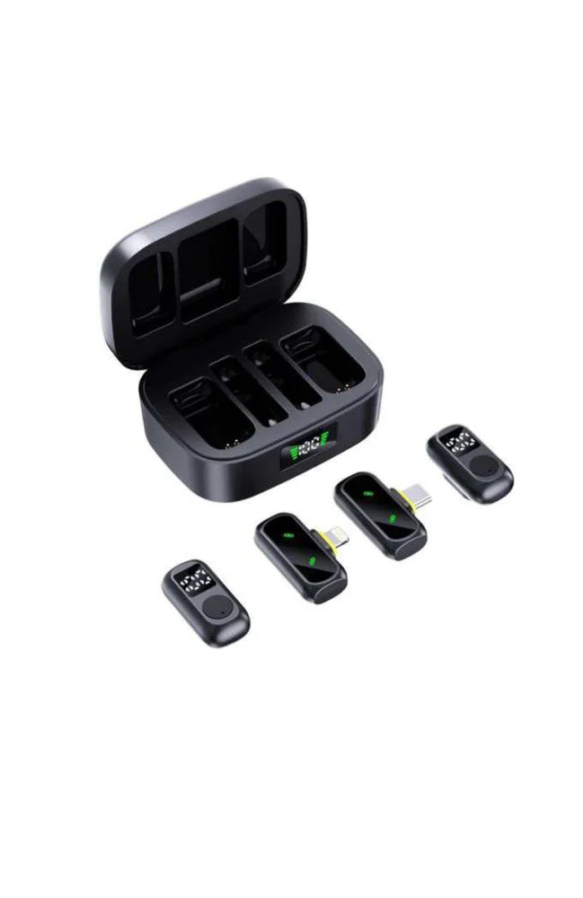 Holyland Lark A1+ Combo Wireless Microphone for iPhone Android - 3-Level Noise Cancel, 200m Range