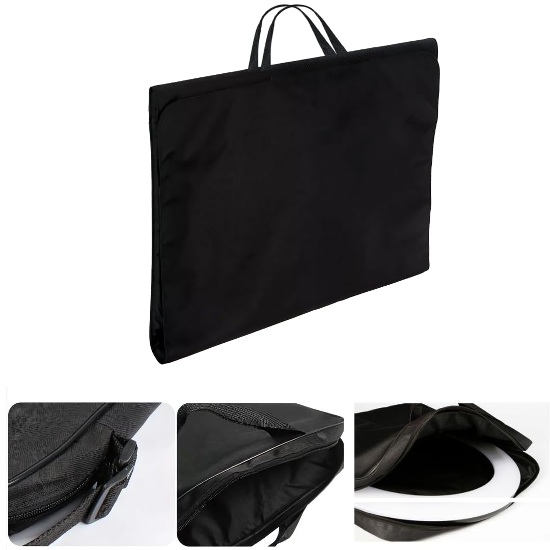 YUGAM Nylon Portable Selfie Ring Light Carrying Bag for 18-19 Inch(45.72cm to 48.26cm) LED Photography Bag (Ring Light Bag (2.0)), Black