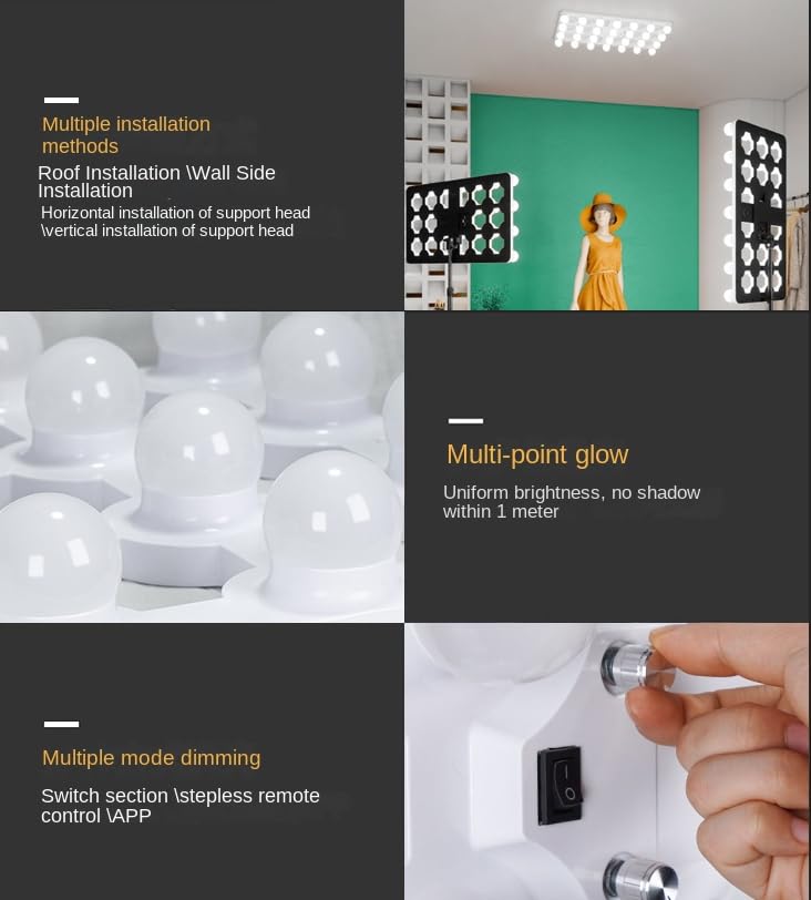 YUGAM 399A 200W Soft Bulb Box Studio LED Baby Light Photography Kit, Full Outdoor Photography Lighting Kit