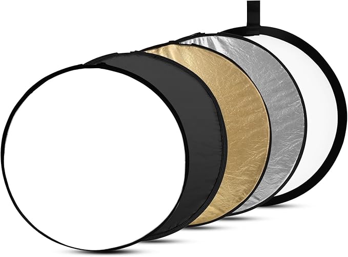 YUGAM 42" 110cm 5-in-1 Foldable Circular Light Reflector Set