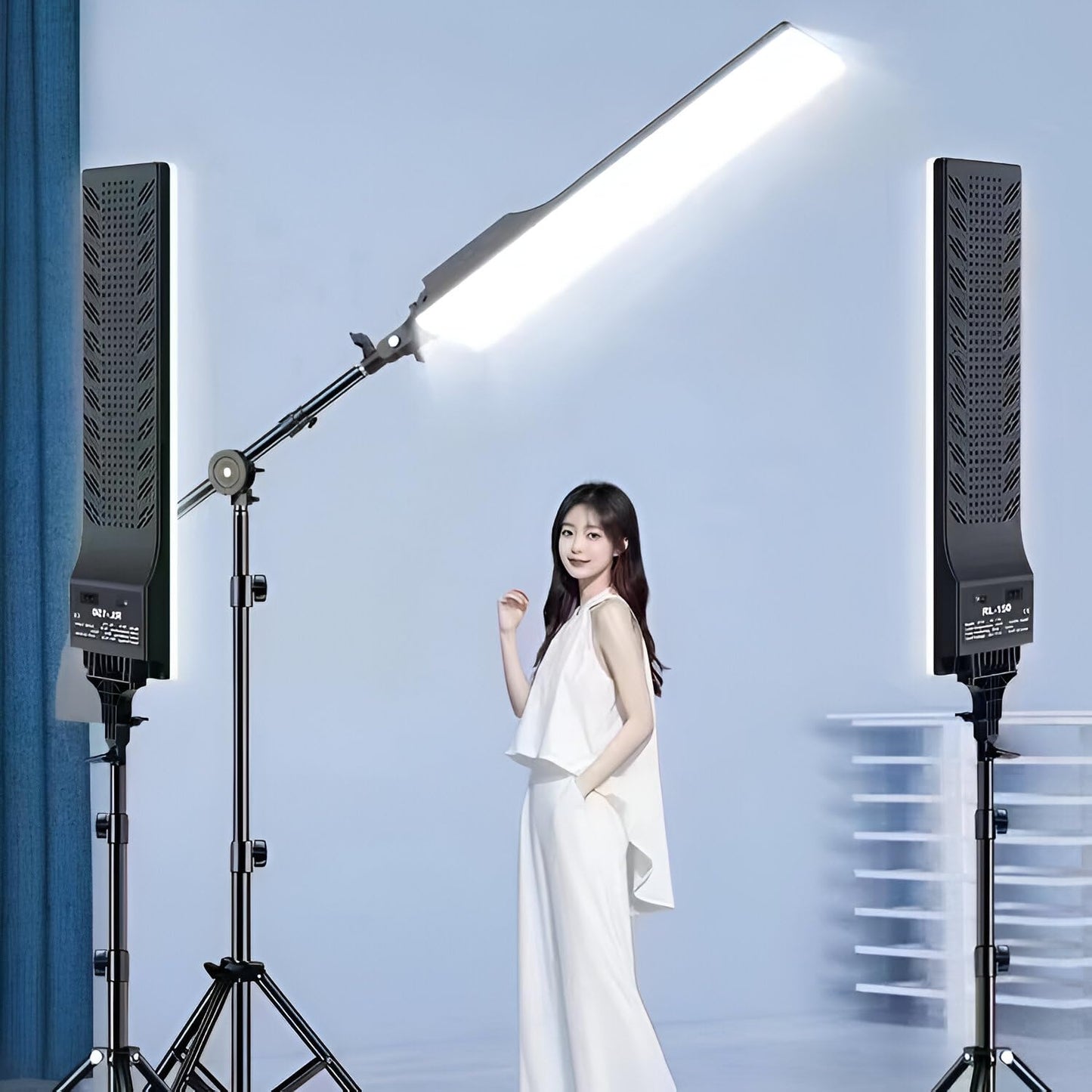 Yugam RL-100 LED Stick Type Camera Panel Light, Remote-Controlled, Portable, 2500K-7500K Colour Range, CRI 96, for Photoshoots, Game Streaming, Content Creation (Without Stand)
