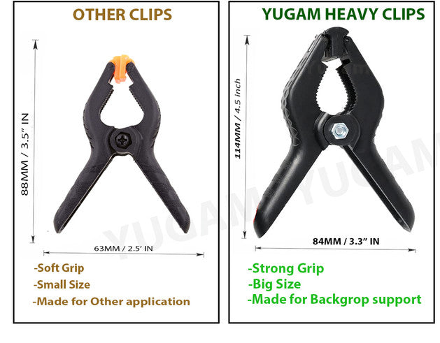 YUGAM Clip clamp 4.3in for background curtain 6pcs