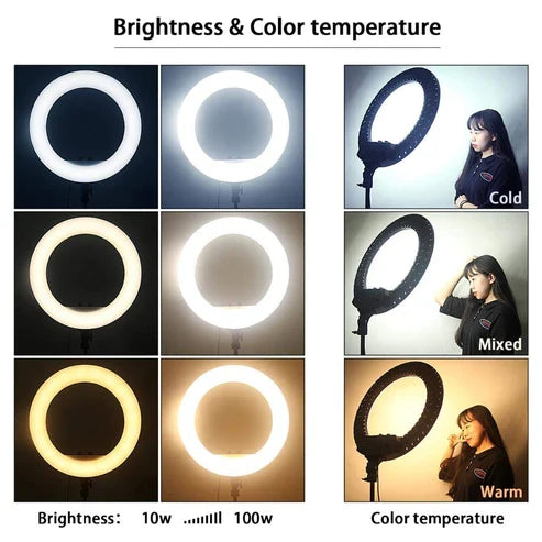 Yugam YR22 22 Inches Big LED Ring Light with Stand