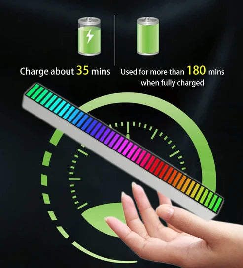 YUGAM LED Light RGB APP Sound Control LED Mini Bar Lights (Good Battery Backup)