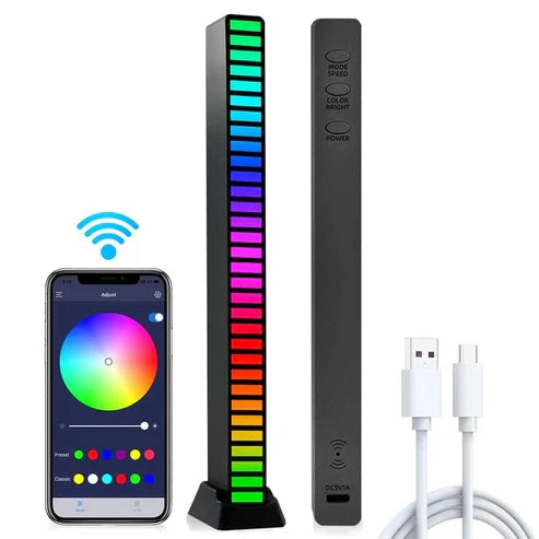 YUGAM LED Light RGB APP Sound Control LED Mini Bar Lights (Good Battery Backup)