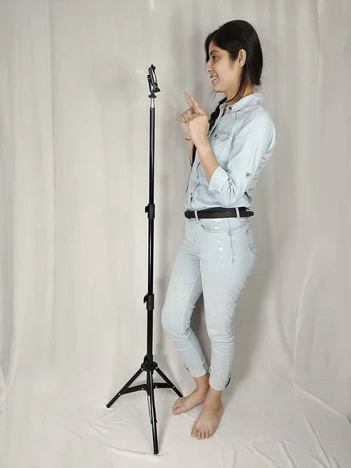 YUGAM Tripod Kit with 6 Ft Light Stand, Mobile 360 Holder & Carry Bag