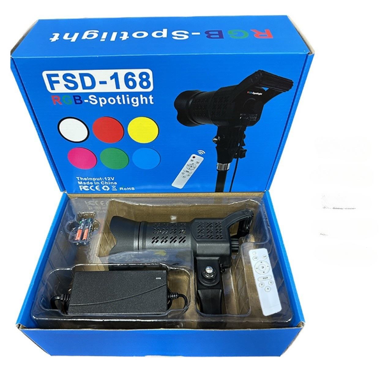 Yugam FSD-168 24W RGB Spotlight Lights Color Studio Lens Zoom Continuous Photography COB Lighting