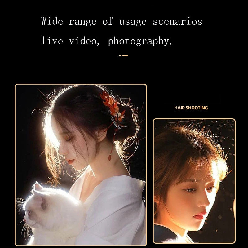 YM-80 LED Spotlight Studio Video Light 6500K Brightness COB Photography Lighting for Live Streaming Portrait Product Professional