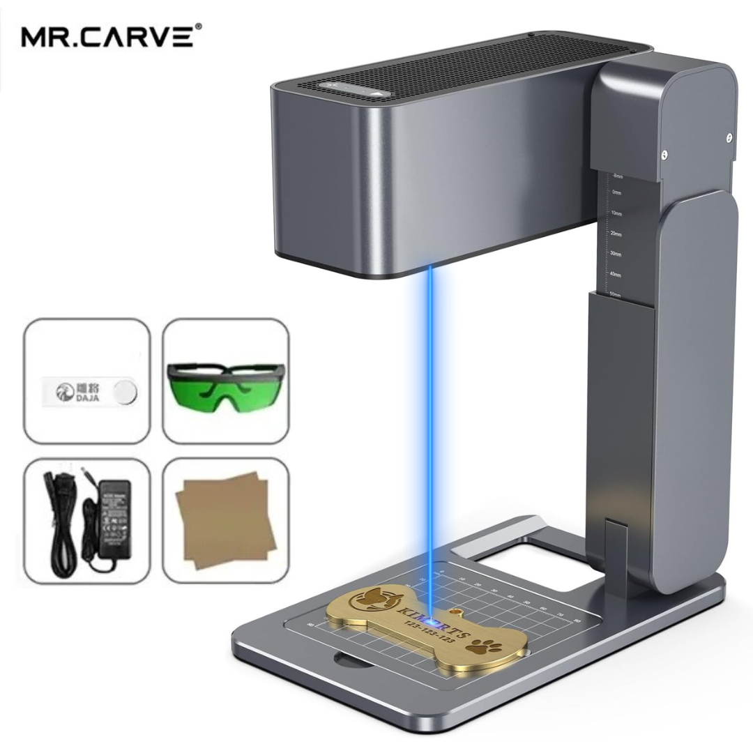 MR.CARVE Z3 Laser Engraver Portable Laser Engraving Machine C1 60W for Mobile APP wood Plastic Painted Metal