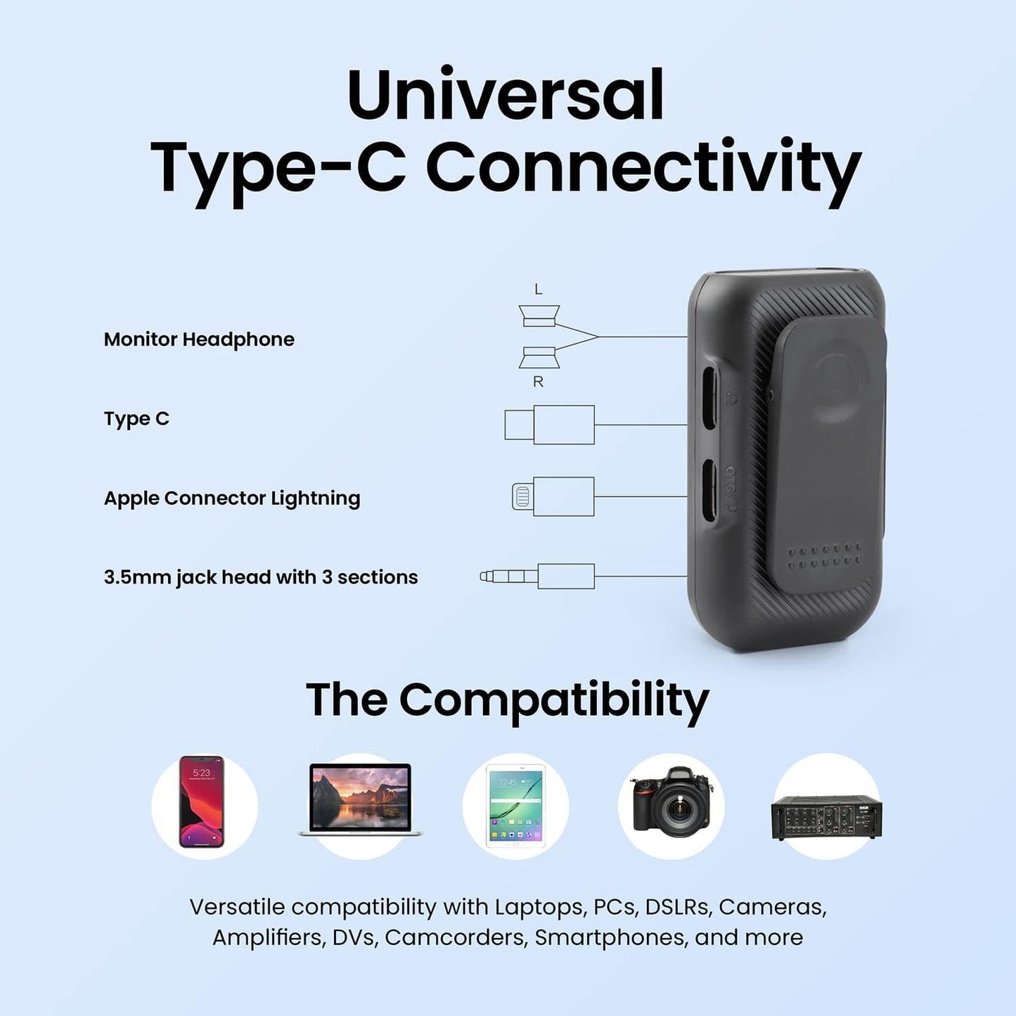 Digitek (DWM-102) Professional Wireless Microphone System for Smartphone & DSLR