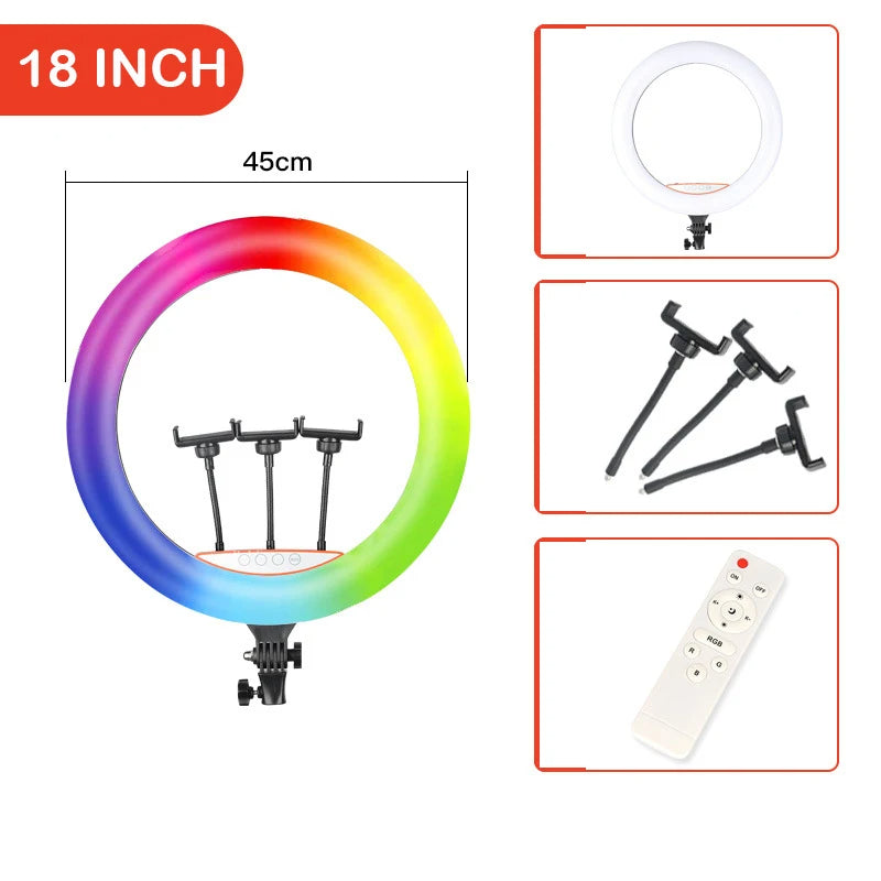 Plokama R45 Soft LED Ringlight Perfect For Videography And Photography