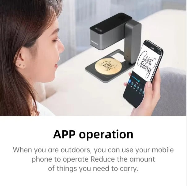 MR.CARVE Z3 Laser Engraver Portable Laser Engraving Machine C1 60W for Mobile APP wood Plastic Painted Metal