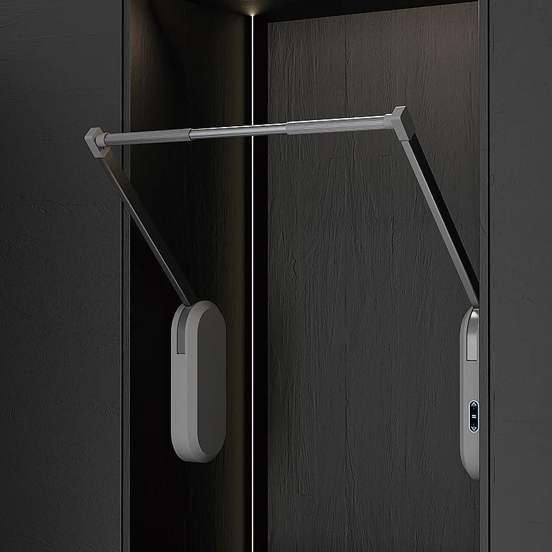 Electric automatic Pull Down Clothes Hanger Aluminum Alloy Electric Closet Hanger for Wardrobe