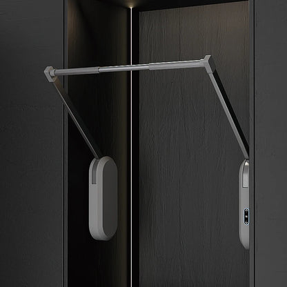 Electric automatic Pull Down Clothes Hanger Aluminum Alloy Electric Closet Hanger for Wardrobe