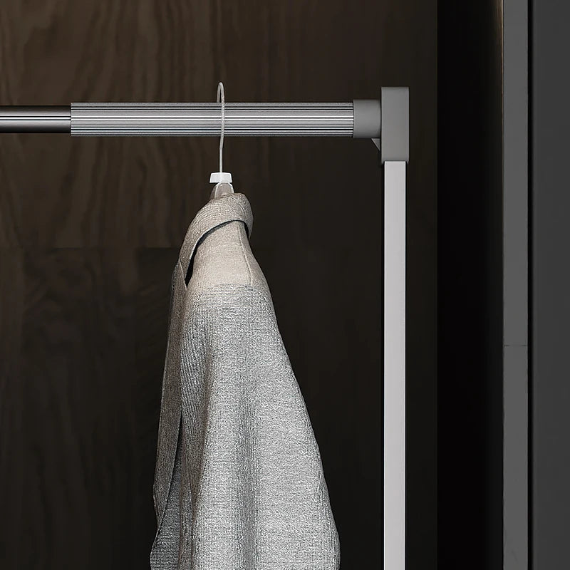Electric automatic Pull Down Clothes Hanger Aluminum Alloy Electric Closet Hanger for Wardrobe