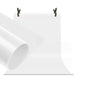 YUGAM White Photography Background 130x70cm, PVC Dual-Side Backdrop Paper for Studio, Portrait, Product & Video Shoot – Anti-Wrinkle, Waterproof & Reusable (White Backdrop)