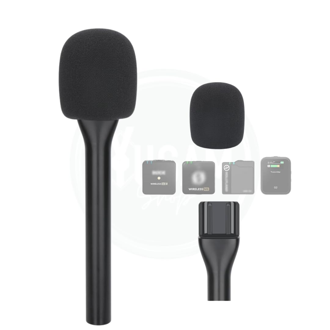 YUGAM Interview Microphone Handheld Adaptor, Compatible with Wireless Mic System