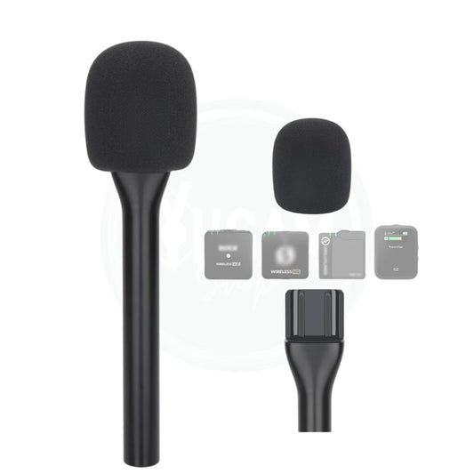 YUGAM Interview Microphone Handheld Adaptor, Compatible with Wireless Mic System