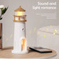 Lighthouse Light Moon Lamp Projector Night Light Rechargeable Music Remote Control Decoration LED Table Lamp