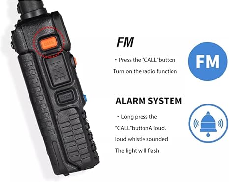 UV-5R Two Way Radio High Power VHF UHF Handheld Transceiver Walkie Talkies 1Pc