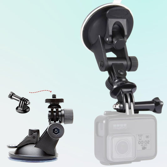 YUGAM SC01 Windshield Suction Cup Mount with 1/4″ Tripod Adapter – Compatible with GoPro, Mobile Phones & Action Cameras
