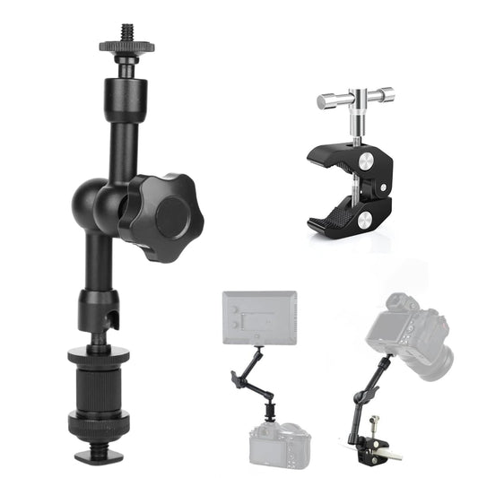 YUGAM Magic Articulating Adjustable Arm with 1/4" Tripod Screw for DSLR Camera, LCD Monitor, LED Lights, Flash Light, Microphone