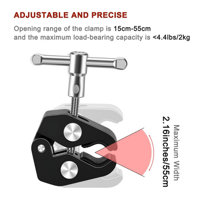 YUGAM Magic Articulating Adjustable Arm with 1/4" Tripod Screw for DSLR Camera, LCD Monitor, LED Lights, Flash Light, Microphone