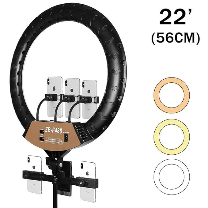 YUGAM (ZB-F 488) 18 Inch Professional LED Ring Light with Remote Control