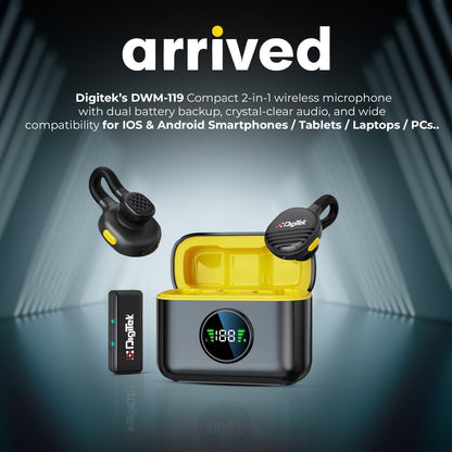 Digitek DWM-119 MIC 2-in-1 Wireless Microphone System