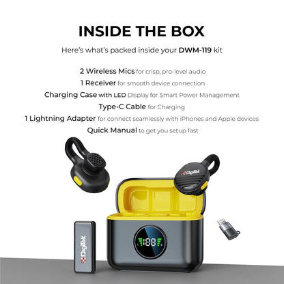 Digitek DWM-119 MIC 2-in-1 Wireless Microphone System