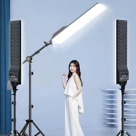 Yugam RL-100 LED Stick Type Camera Panel Light, Remote-Controlled, Portable, 2500K-7500K Colour Range, CRI 96, for Photoshoots, Game Streaming, Content Creation (Without Stand)