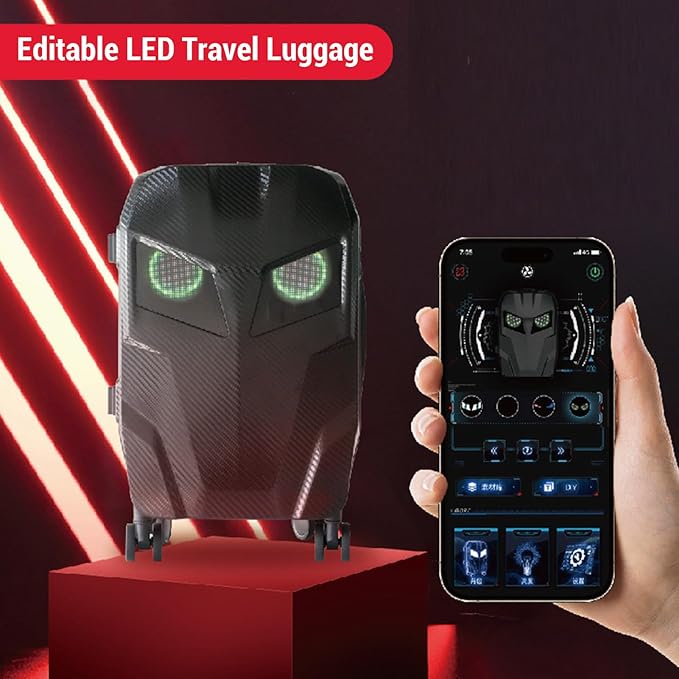 Knight Eye Hover Trolley wheel Cabin Bag works with App