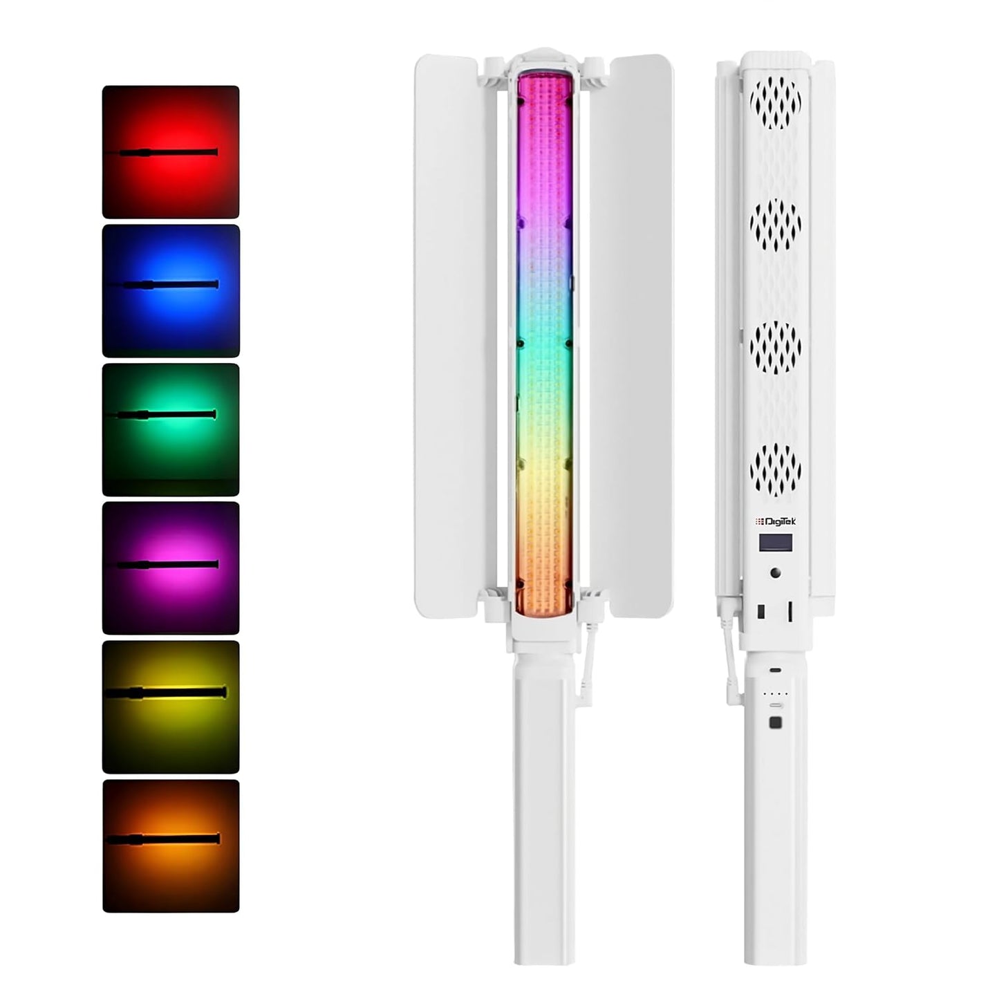 Digitek (DSL-1000 RGB) Handheld RGB LED Stick Light Wand with Barndoor Battery