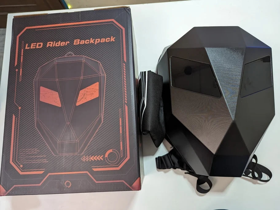 Led Knight Backpack. Amazon Led Knight Backpack App Working, Laptop Bag Motorcycle Riding Rider Ey ...
