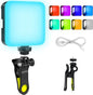 YUGAM RGB Video LED Camera Light, CRI 95+ 6000K Dimmable Panel Lamp