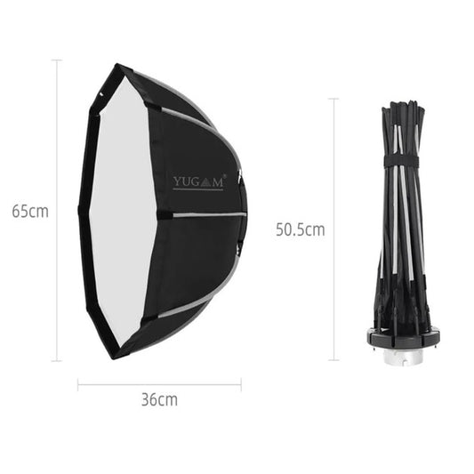 YUGAM 65cm Quickly Release Bowens Mount Octagon Softbox Comes with Diffuser