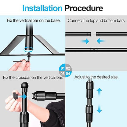 YUGAM 9x9 Telescopic Tube Backdrop Banner Stand,Elevate Your Photography stand