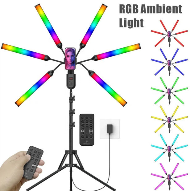 YUGAM RGB 6 ARM Fill Beauty Light (With Tripod)