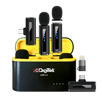 Digitek® (DWM-114) 2-in-1 Wireless Microphone