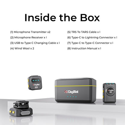 Digitek® (DWM-118) 2-in-1 Wireless Microphone