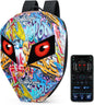 Led Knight Backpack App Working, Laptop Bag Motorcycle Riding Rider Eye Display