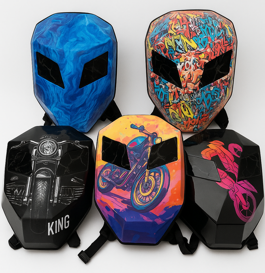 Led Knight Backpack App Working, Laptop Bag Motorcycle Riding Rider Eye Display