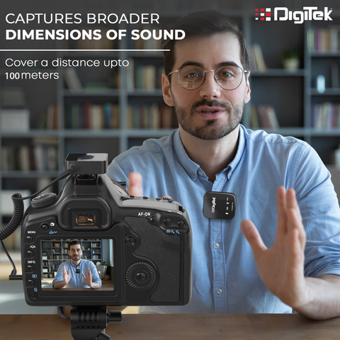 Digitek (DWM 101) Wrieless Microphone System for DSLR, Camcorder, Smartphone DWM 101 Pro