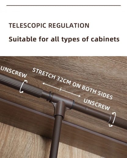 Durable Aluminum Alloy Pull-down Closet Rod Wardrobe Lift Rail cloth lifter