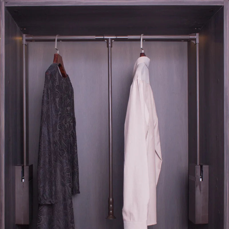 Durable Aluminum Alloy Pull-down Closet Rod Wardrobe Lift Rail cloth lifter