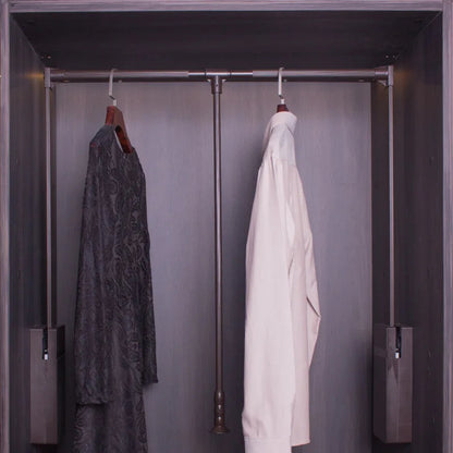 Durable Aluminum Alloy Pull-down Closet Rod Wardrobe Lift Rail cloth lifter