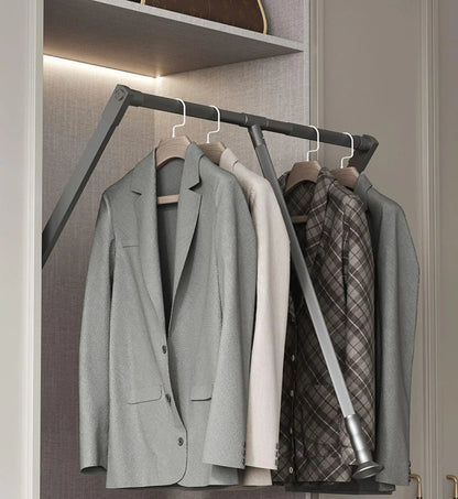 Durable Aluminum Alloy Pull-down Closet Rod Wardrobe Lift Rail cloth lifter