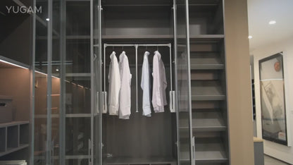 Durable Aluminum Alloy Pull-down Closet Rod Wardrobe Lift Rail cloth lifter